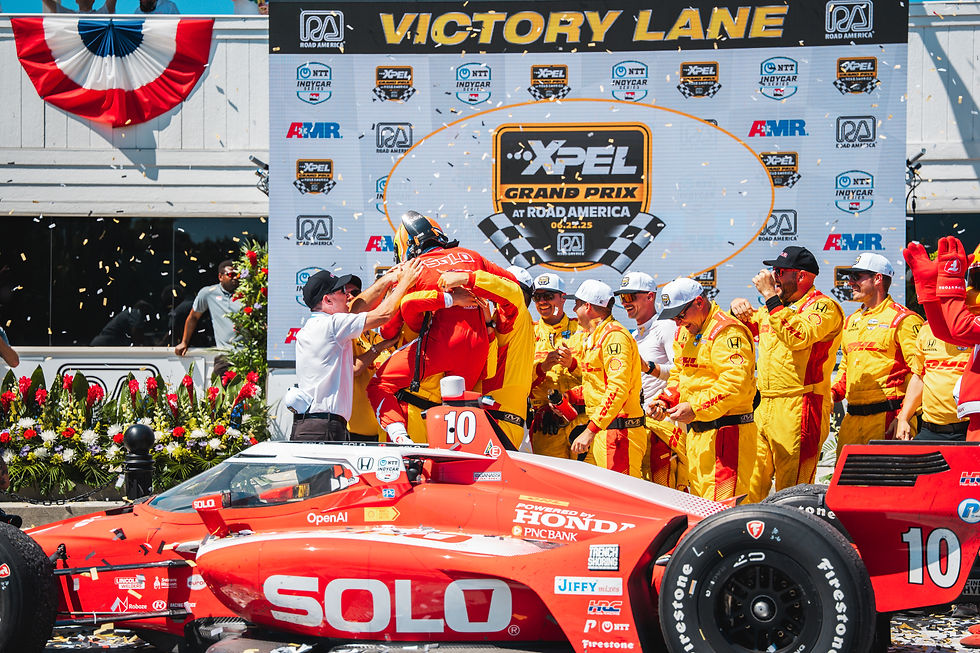 Palou celebrates Road America IndyCar win