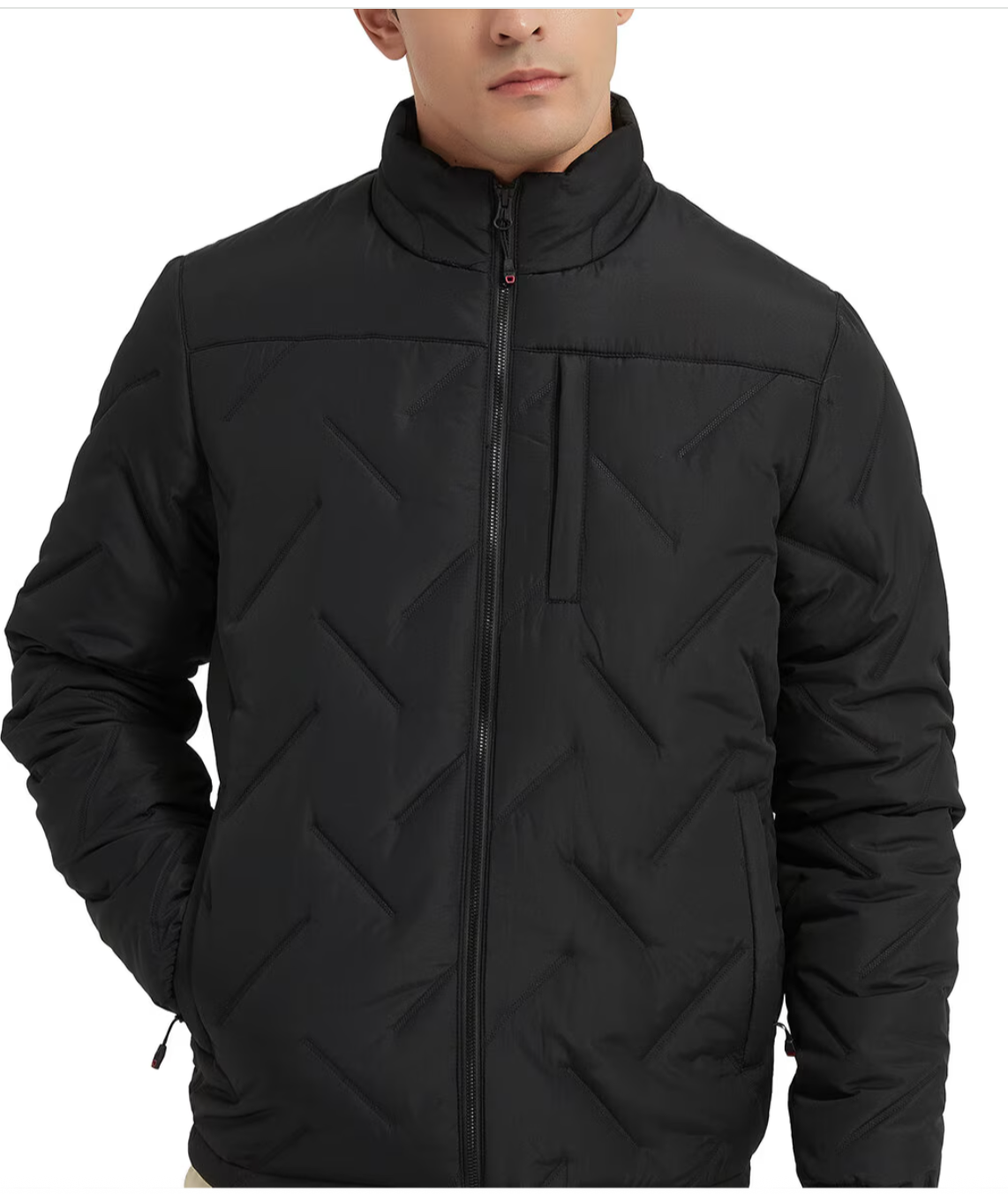 Hawke&Co | Chamarra bordada para caballero | Resiste agua y viento Talla G