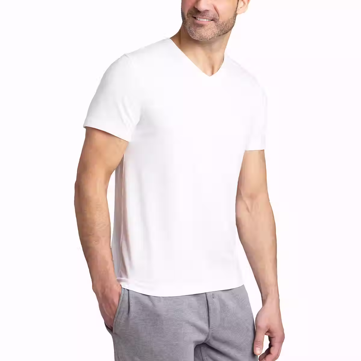 Copper & Oak | Camisetas blancas para caballero 4pz