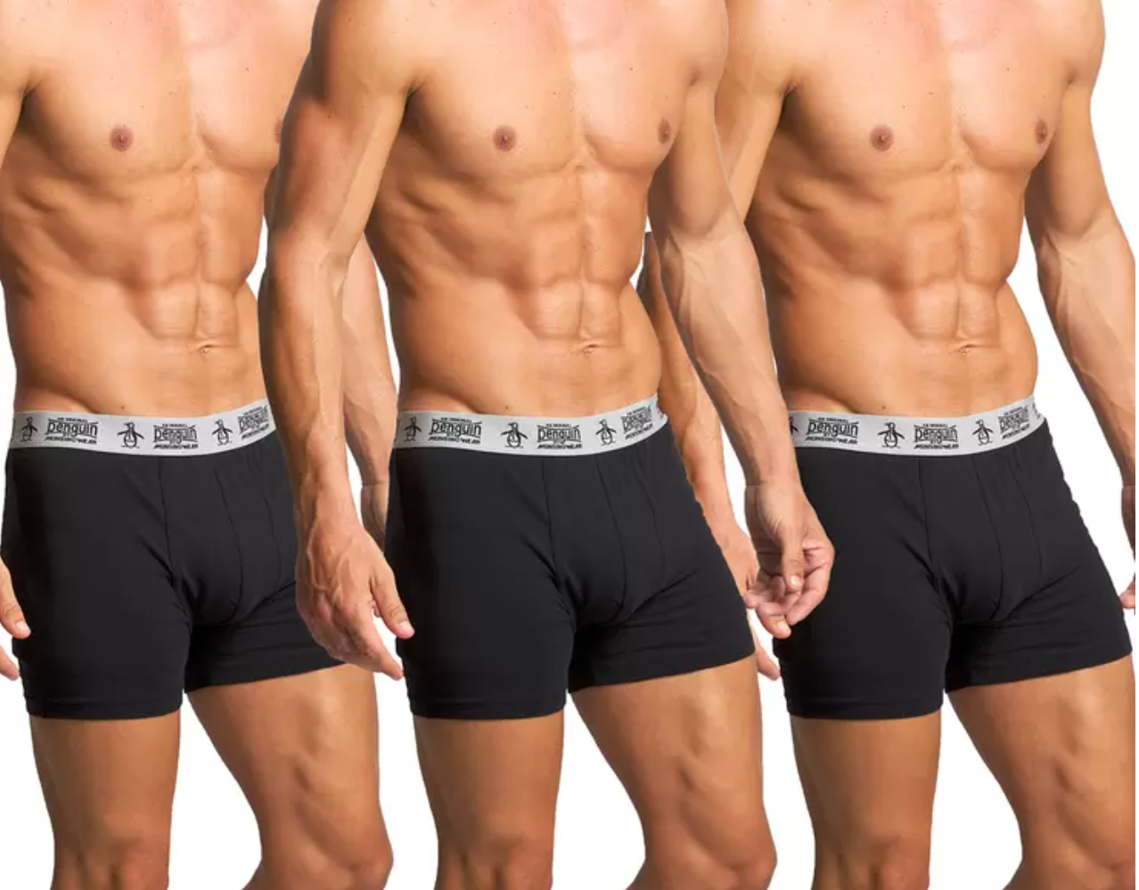 An original penguin | Pack de 3 boxers para caballero | Negro | M