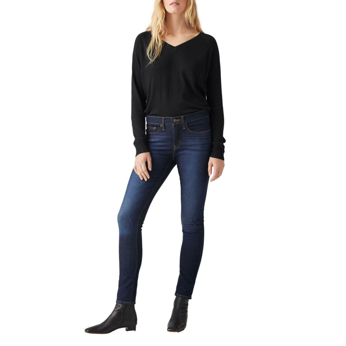 Levis 721 | Pantalón Dama High Rise Skinny | Color Azul | Talla 30