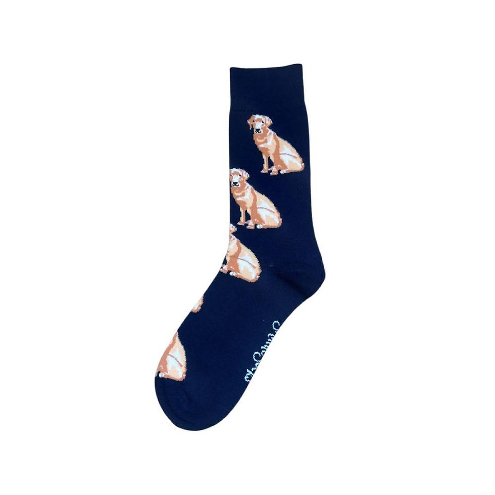 Shuttlesocks Navy Labrador Crew Socks