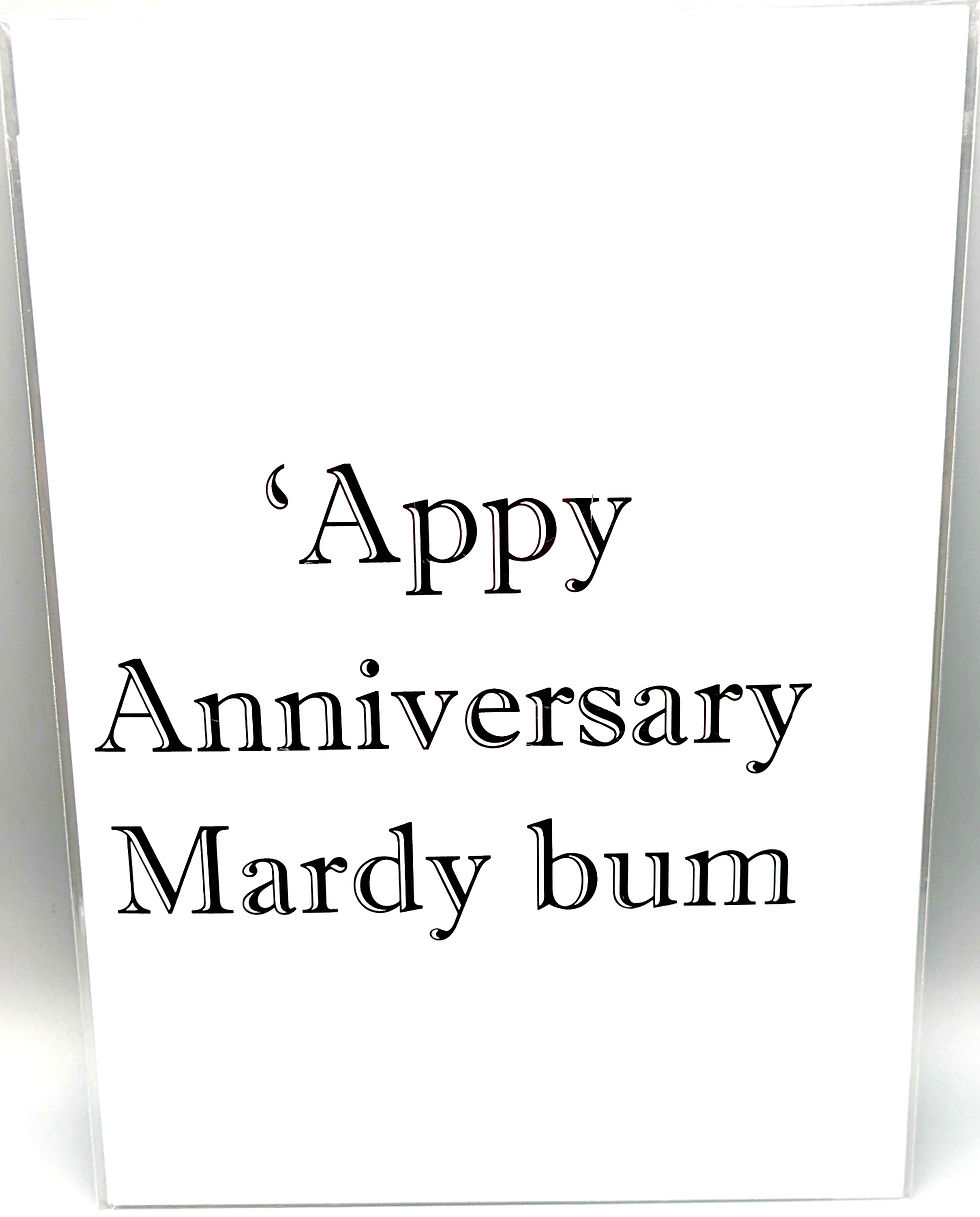 Yorkshire Greetings Card - Happy Anniversary