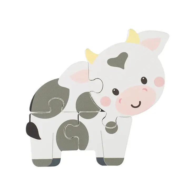 Orange Tree Toys Cow Wooden Mini Puzzle