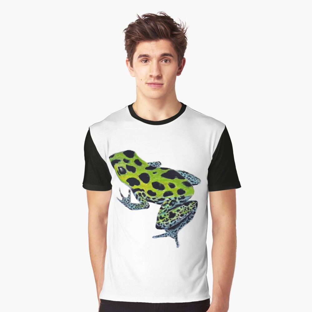 Green Poison Dart Frog Graphic T-Shirt