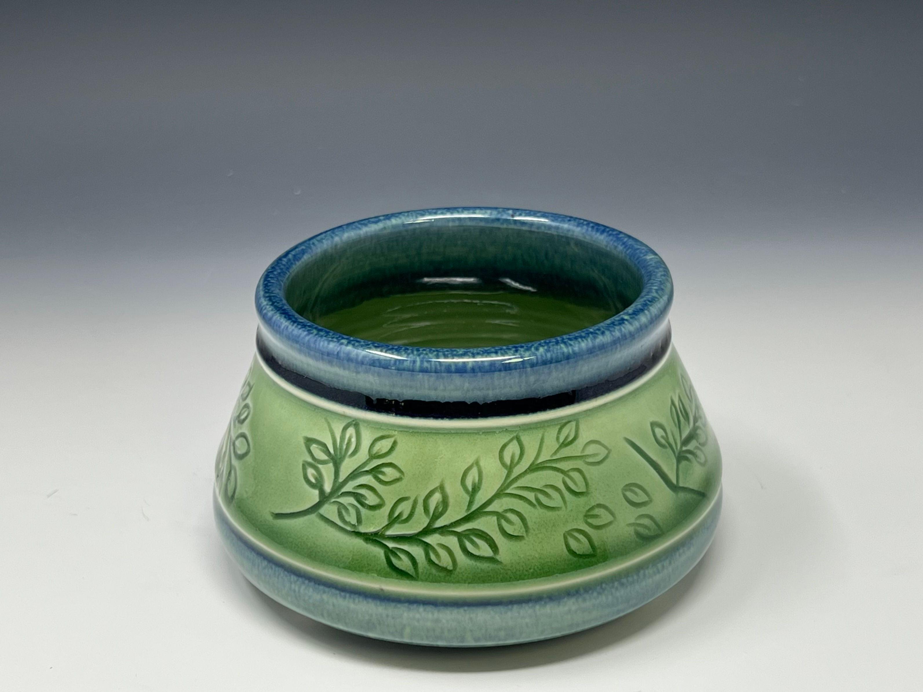 Leaves of green and blue