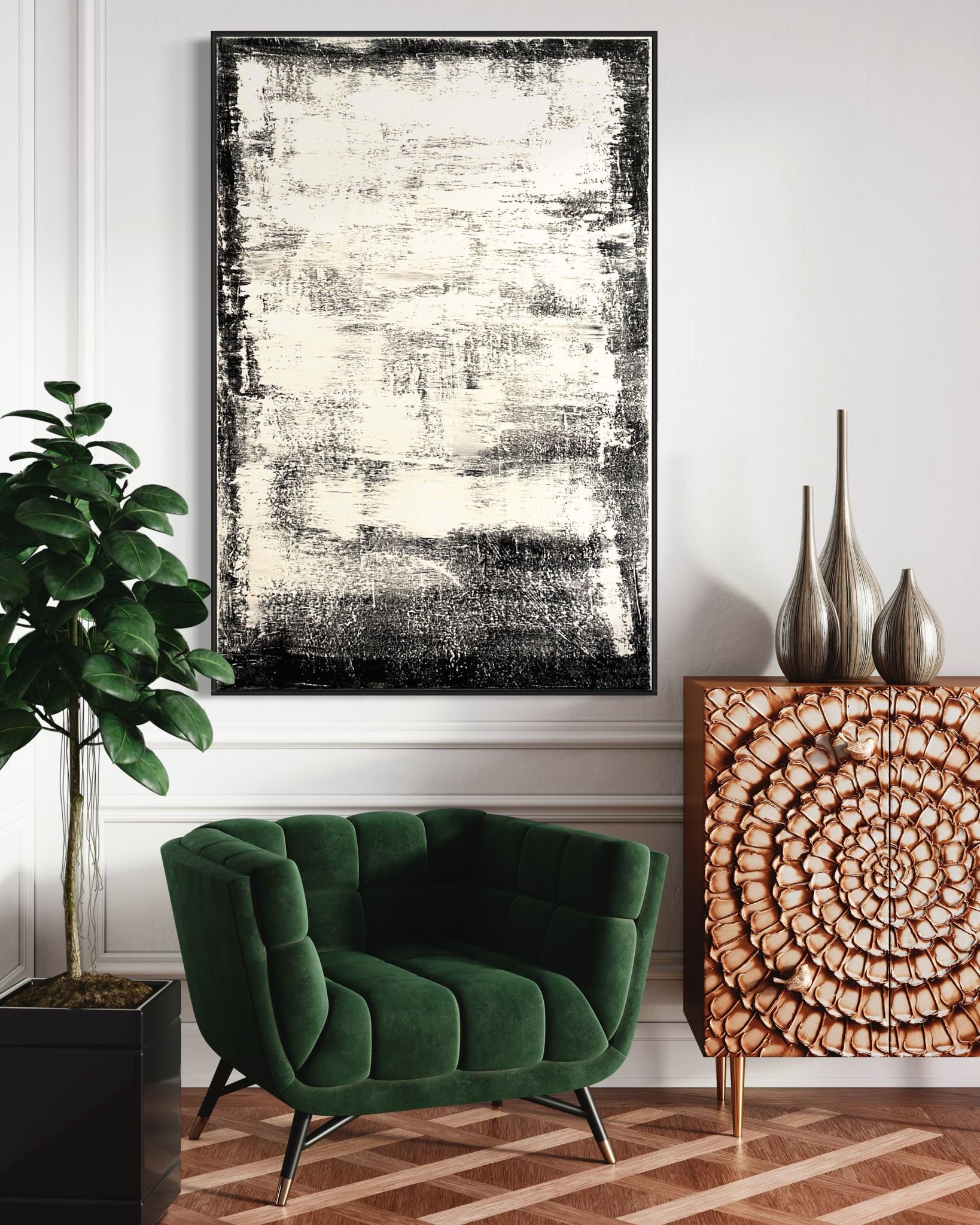 SUBTLE NOIR 100x150cm