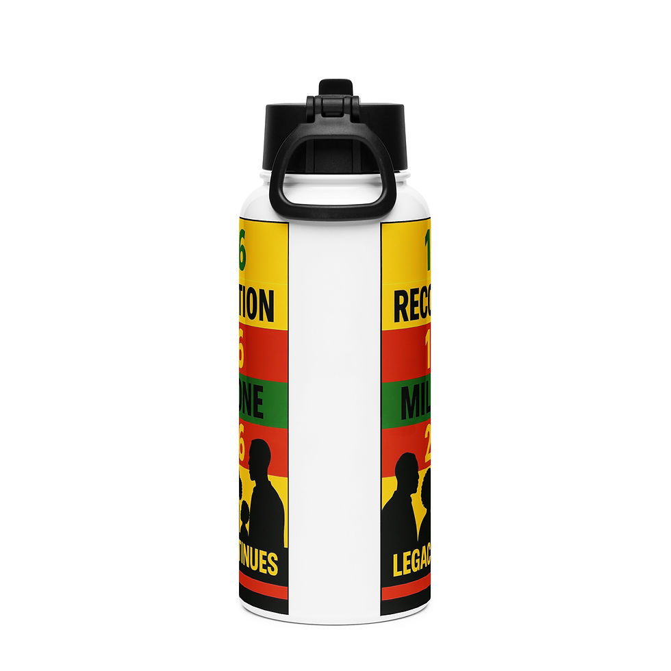 Thumbnail: Stainless steel water bottle with a straw lid
