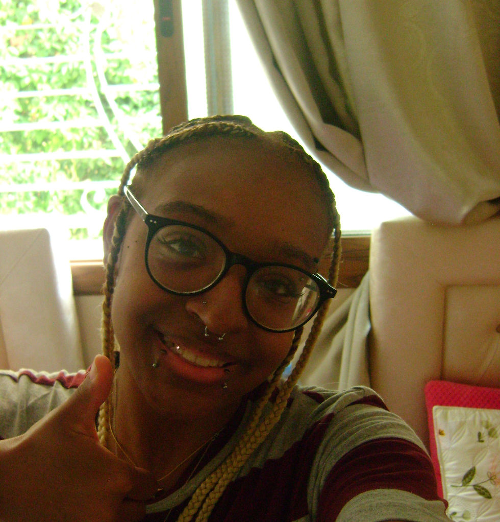 awkward picture of me doing a thumbs up