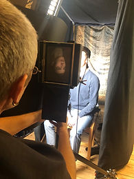 Portraitfotografie analog mit einer alten Plattenkamera