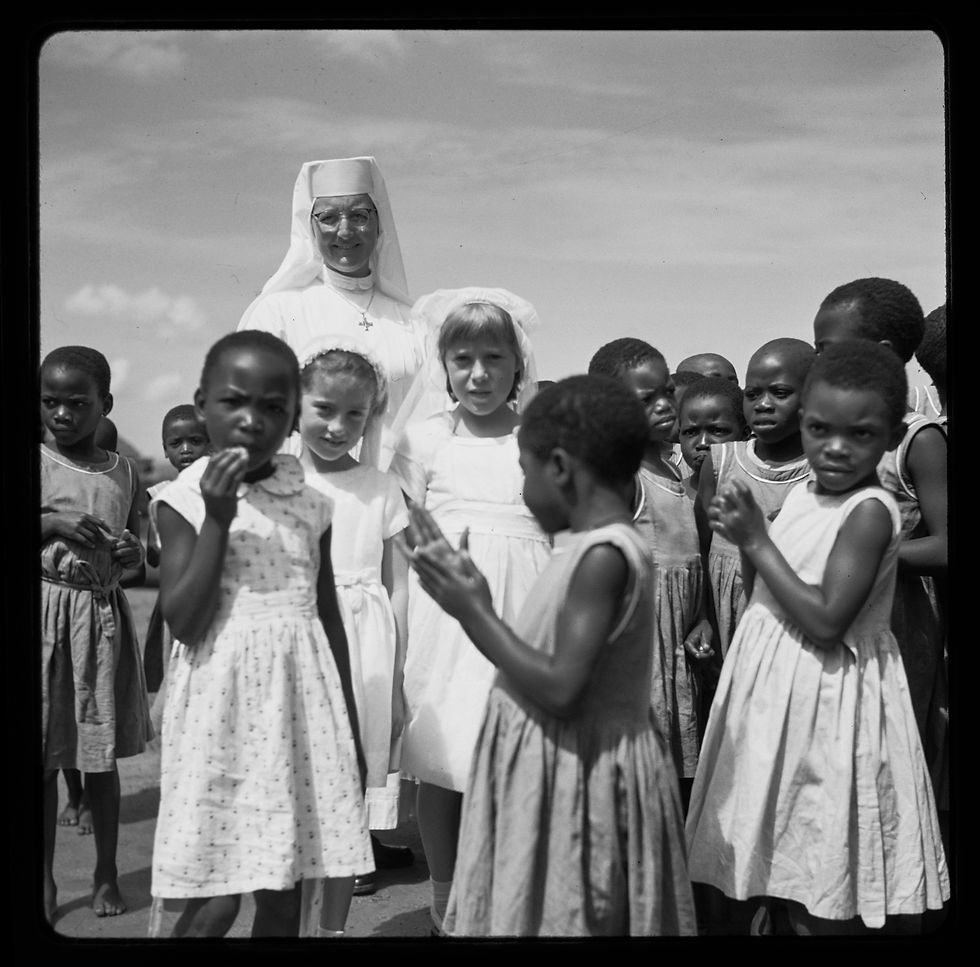 Old restored photograph