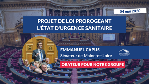 Emmanuel CAPUS : PJL prorogeant l'état d'urgence sanitaire