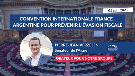 Pierre-Jean VERZELEN : Convention entre la France et l'Argentine pour prévenir l'évasion fiscale