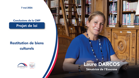 Laure Darcos - Restitution de biens culturels