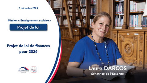 Laure Darcos - Projet de loi de finances pour 2026 - Mission Enseignement scolaire