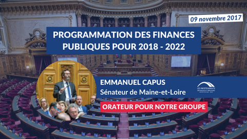 Emmanuel CAPUS : PJL de programmation des finances publiques pour 2018