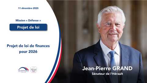 Jean-Pierre Grand - Projet de loi de finances pour 2026 - Mission Défense