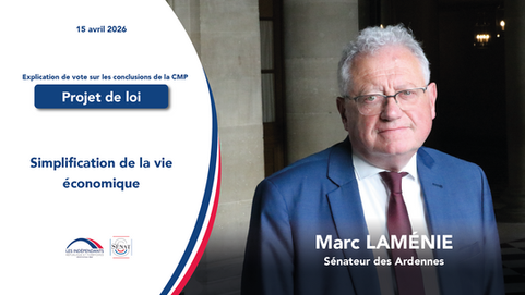 Marc Laménie - Conclusions de la CMP sur le PJL de simplification de la vie économique