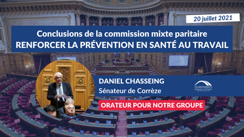 Daniel CHASSEING : Conclusions CMP - Renforcer la prévention en santé au travail