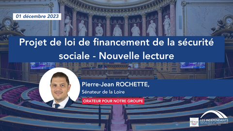 Pierre-Jean ROCHETTE : PLFSS pour 2024 - Nouvelle lecture