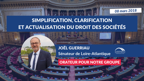 Joel GUERRIAU : PPL Simplification, clarification et actualisation du Code du Commerce