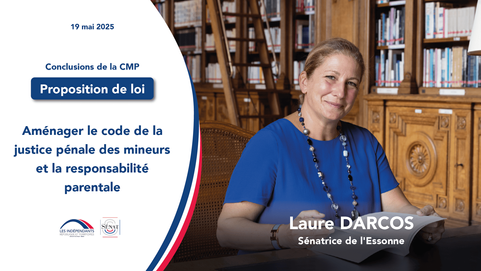 Laure Darcos : Aménager le code de la justice pénale des mineurs et la responsabilité parentale
