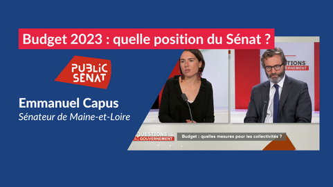 Public Sénat - Emmanuel Capus : Budget 2023 - Déclenchement du 49.3