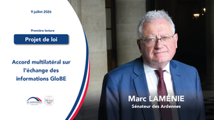 Marc Laménie - Accord multilatéral sur l'échange des informations GloBE