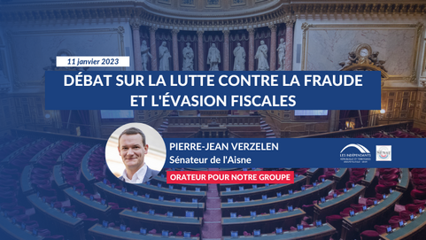 Pierre-Jean VERZELEN : Débat sur la lutte contre la fraude et l'évasion fiscales