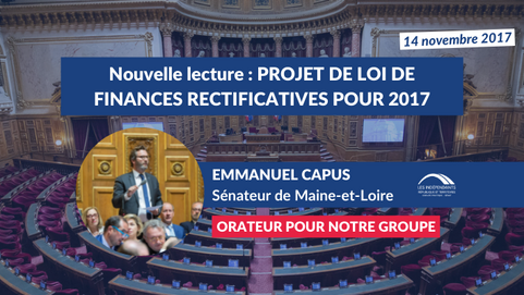 Emmanuel CAPUS : PJL de finances rectificative pour 2017 - nouvelle lecture