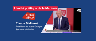 Public Sénat - Président Claude Malhuret : L'invité politique de la Matinale
