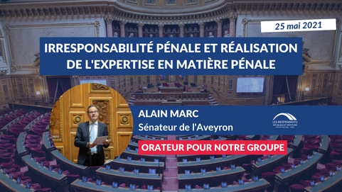 Alain MARC : L'irresponsabilité pénale et la réalisation de l'expertise en matière pénale