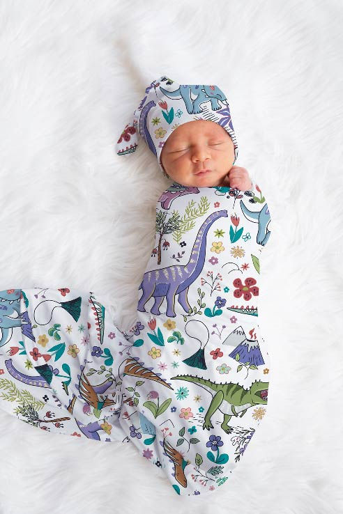 Dino Swaddle set 