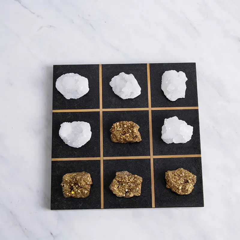 Thumbnail: Agate TableTop Tic Tac Toe Set