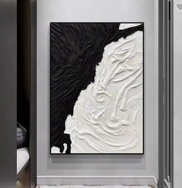 Thumbnail: Black and White Abstract Wave