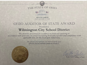 Wilmington City Schools Receives Auditor of State Award FY2024
