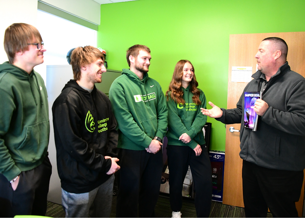 Wilmington College Sport Management Students Working at Super Bowl LX