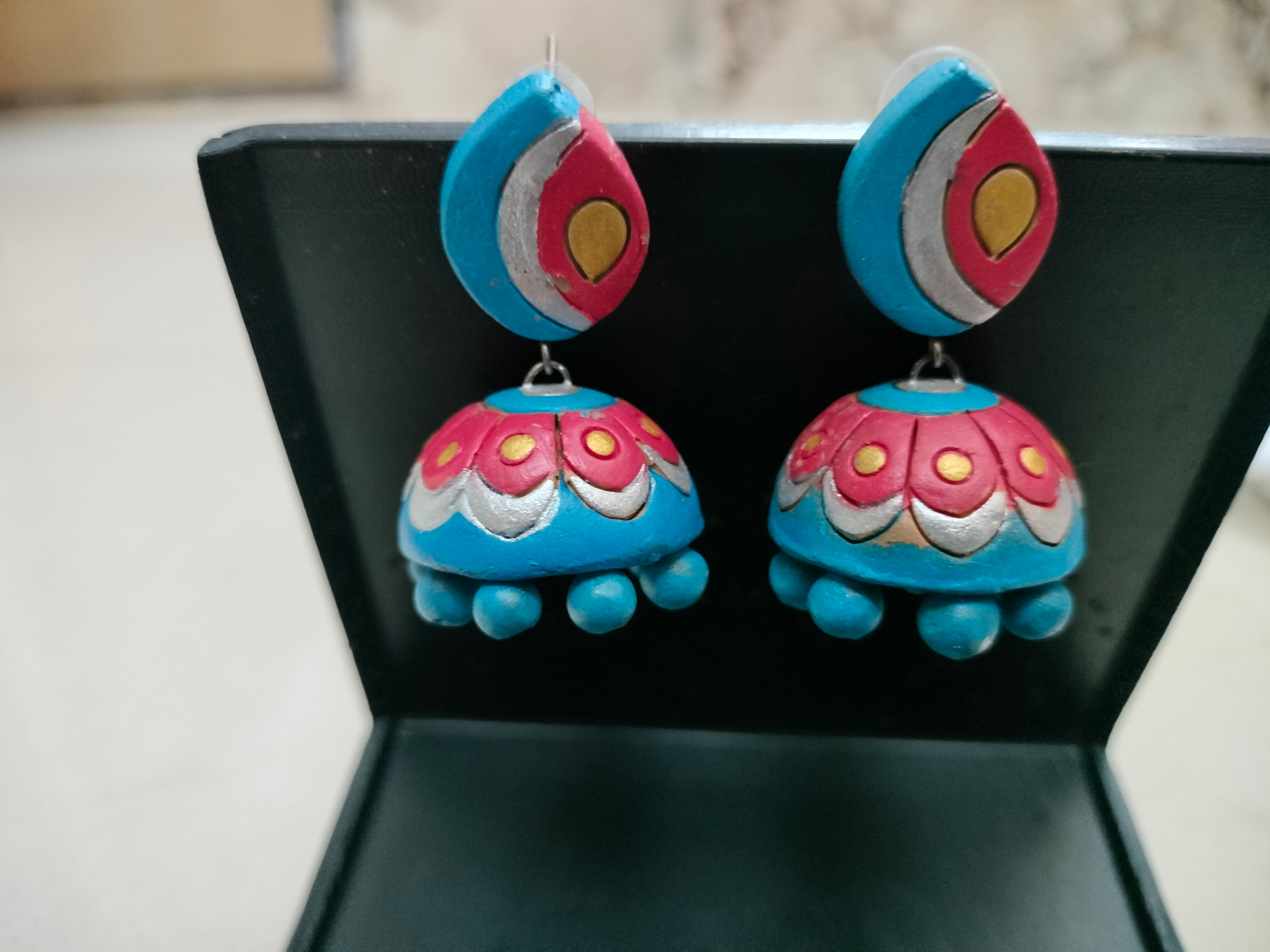 Terracotta jhumki