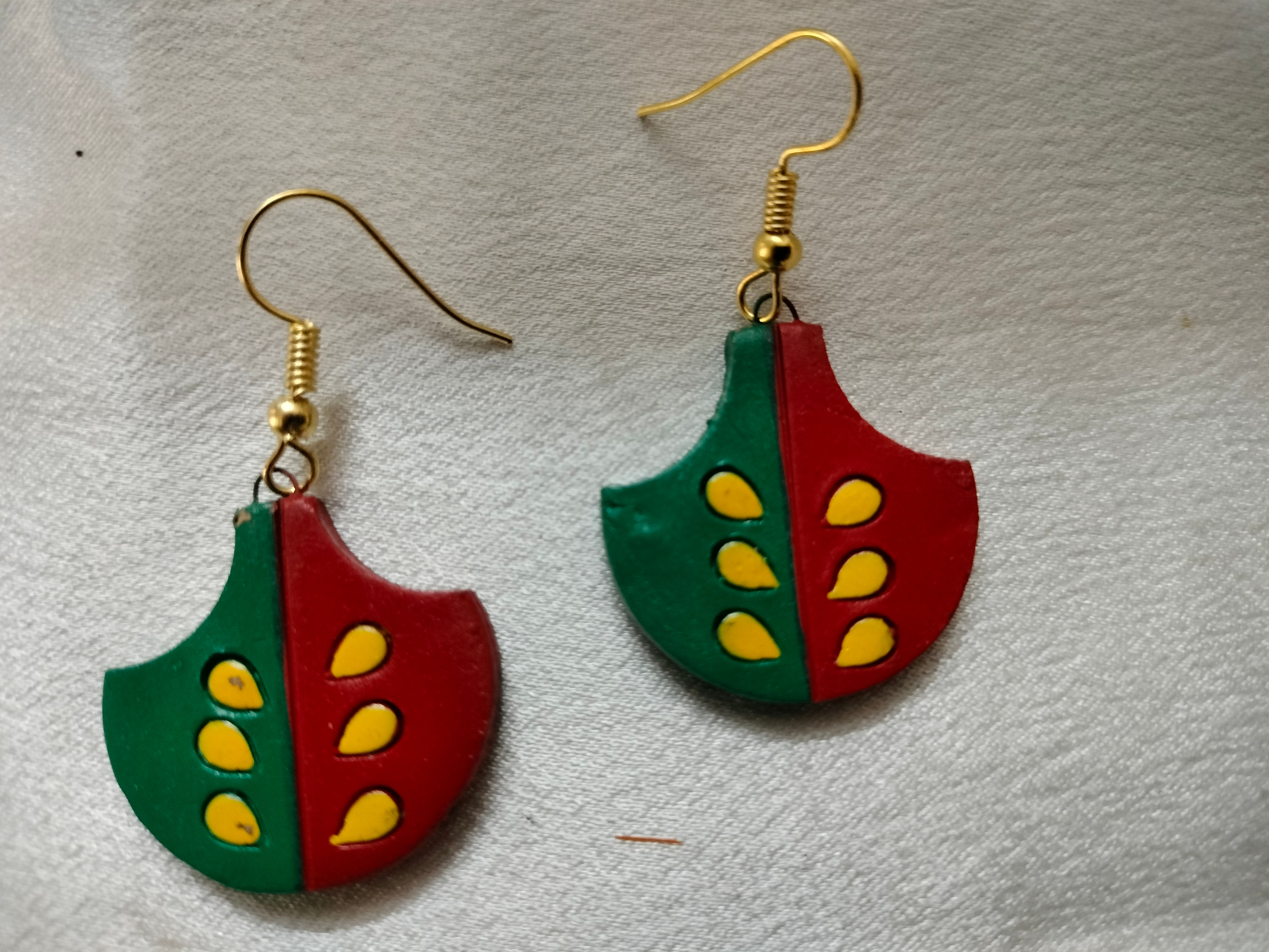 Terracotta hagging earrings