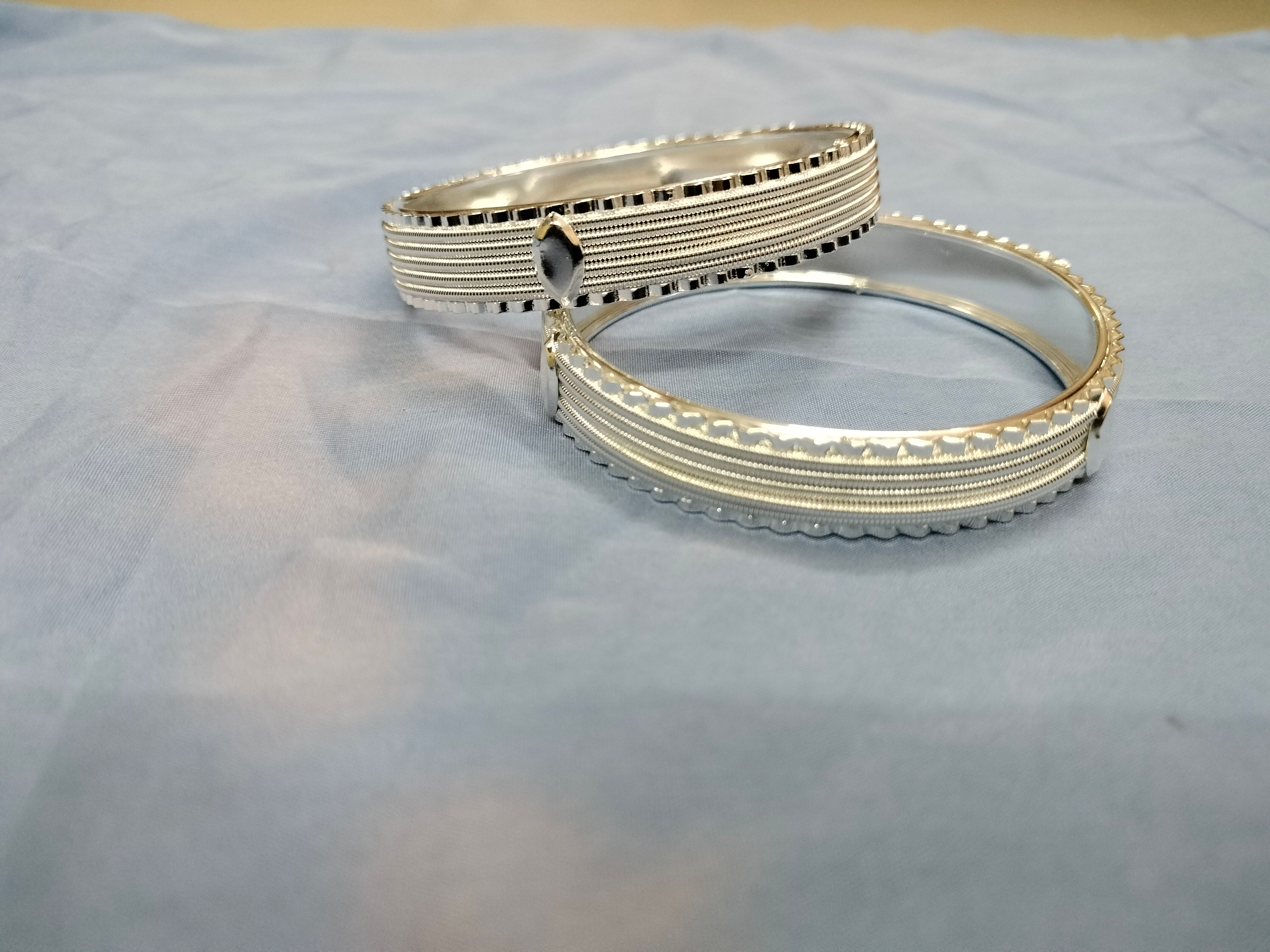 Silver plated bangles 