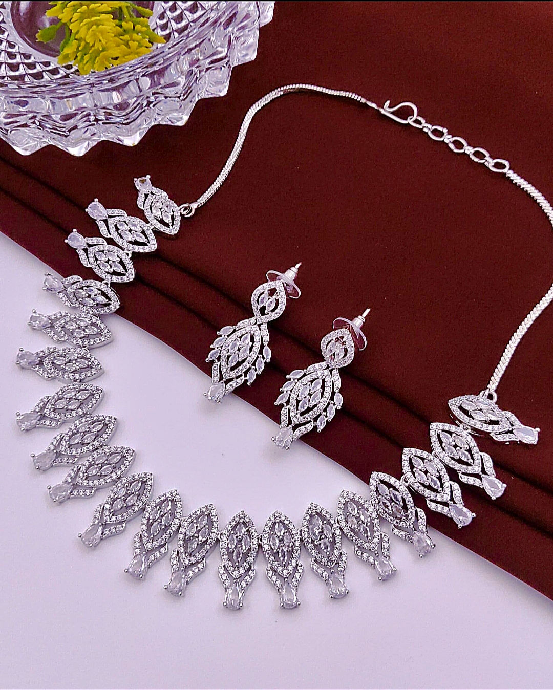American diamond necklace set 
