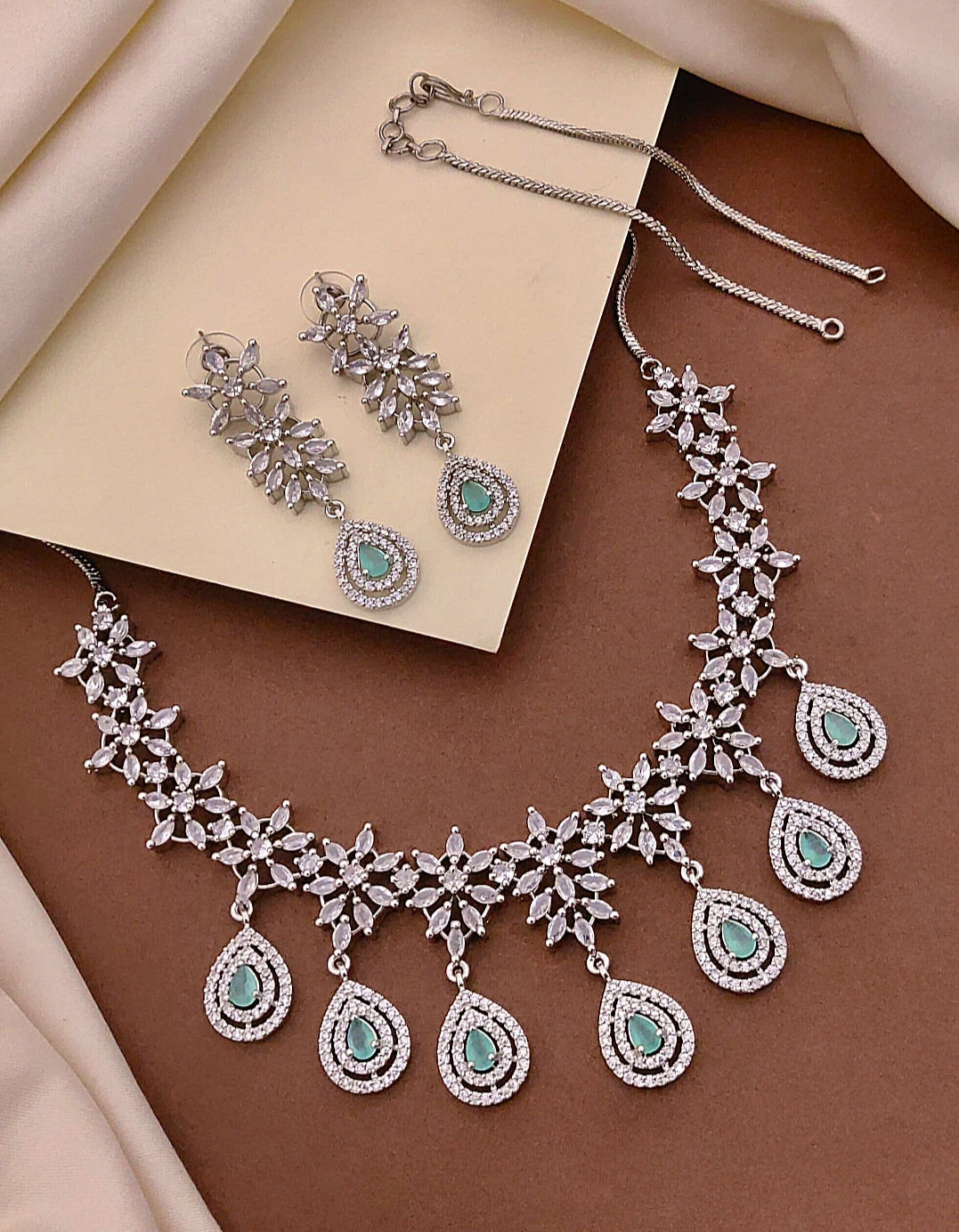 American diamond necklace set 