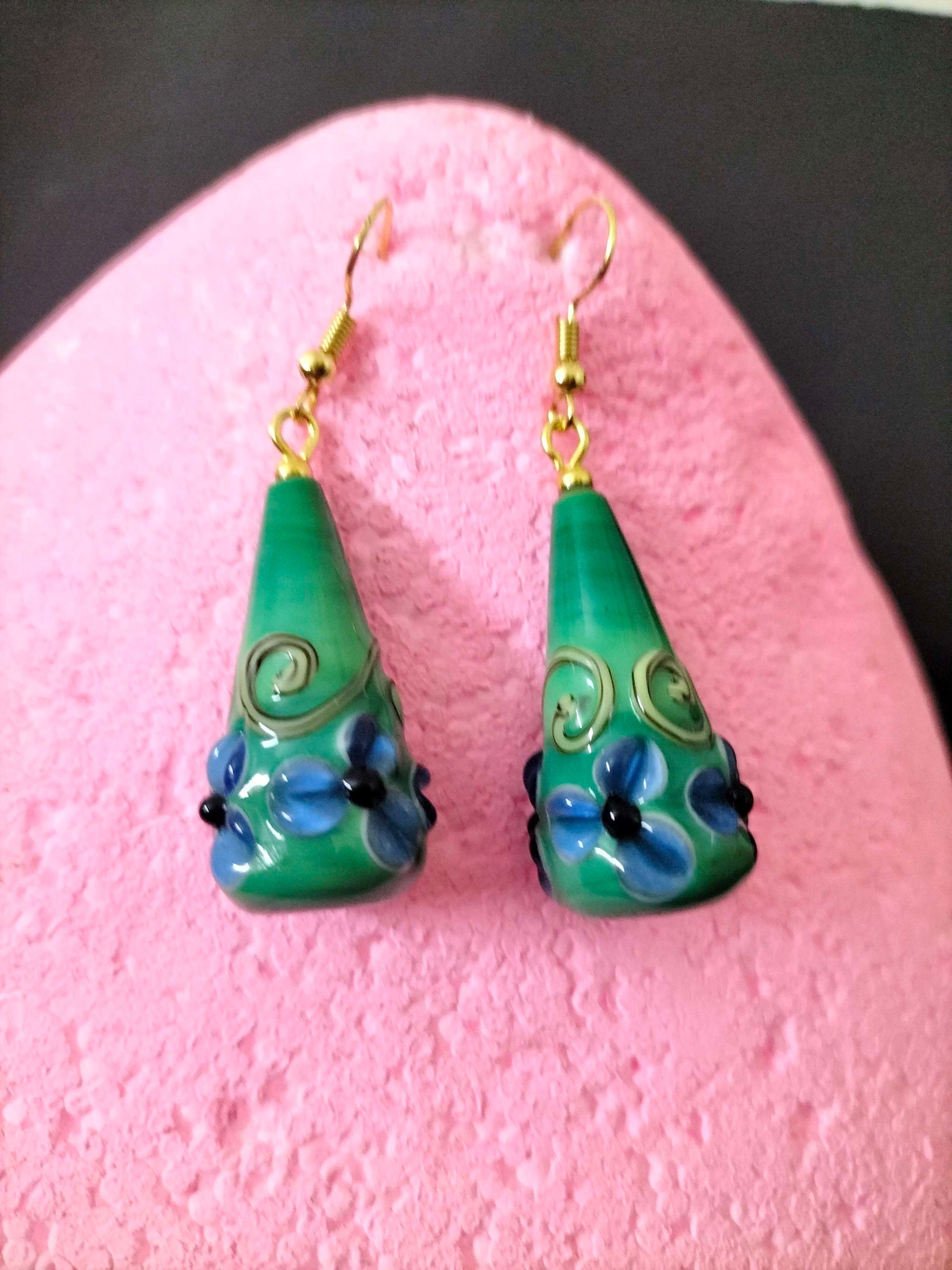 Lampwork handmade earings.