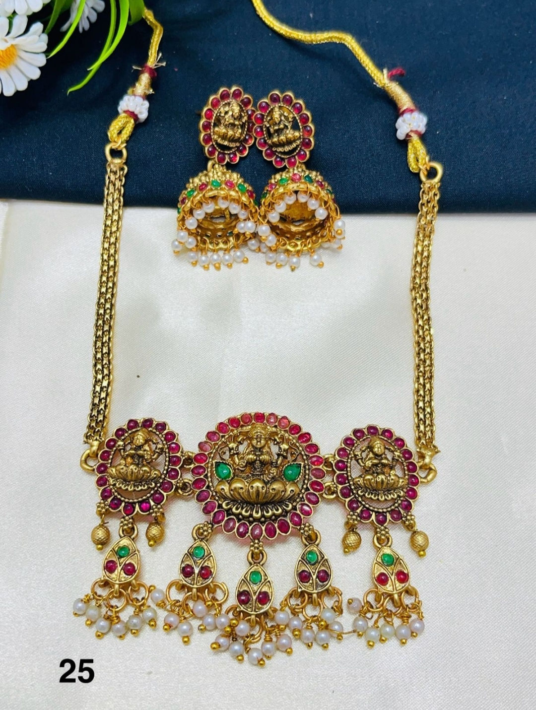 Gold plated necklace set