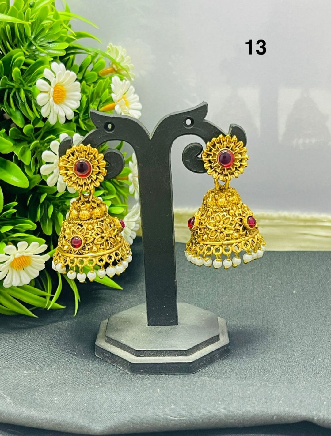 Gold plated earrings