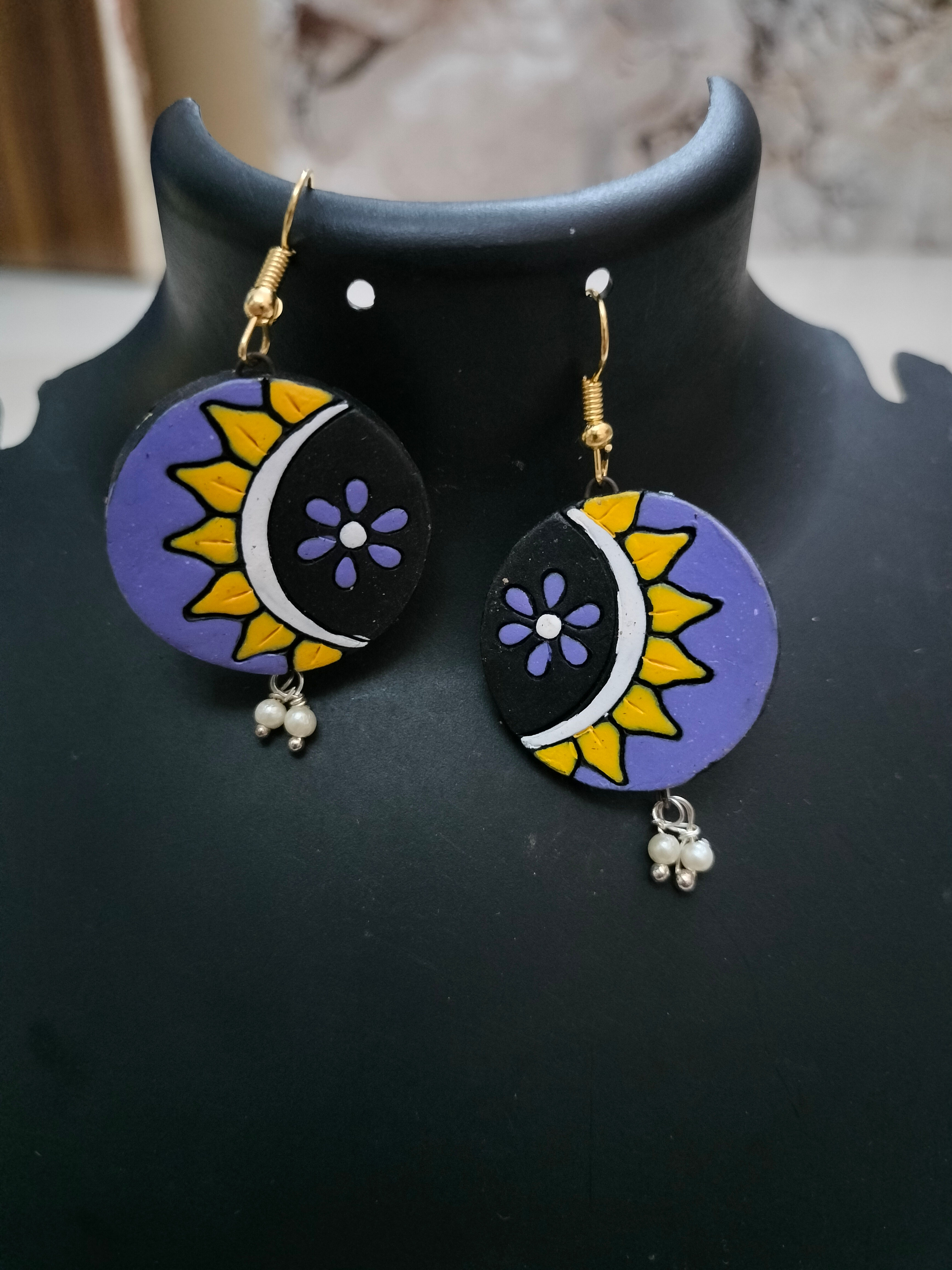 Terracotta hagging earrings
