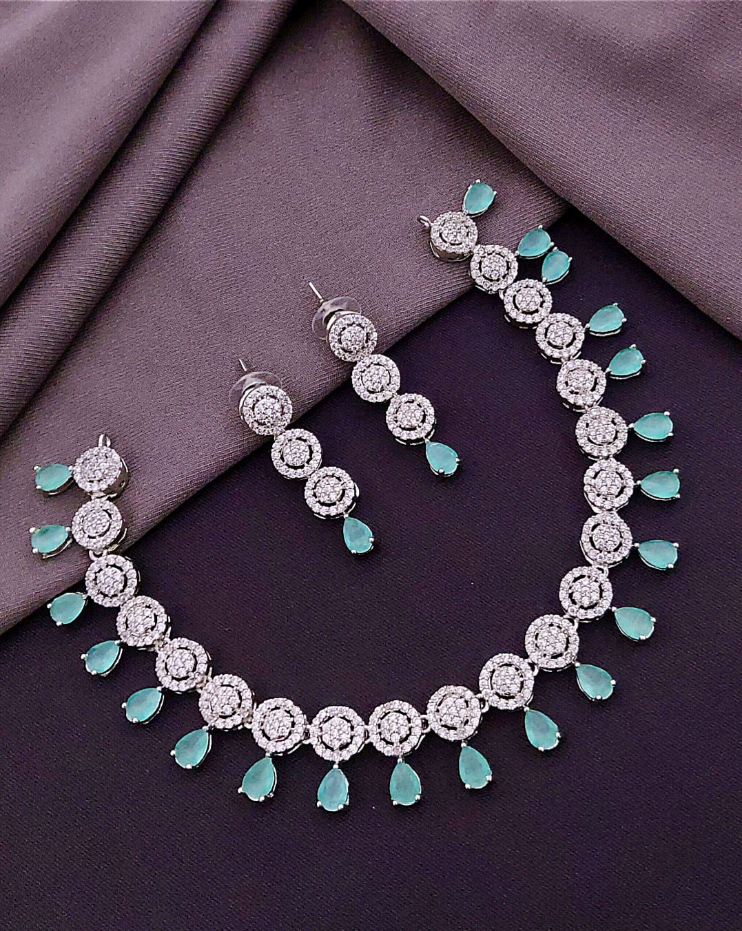 American diamond necklace set