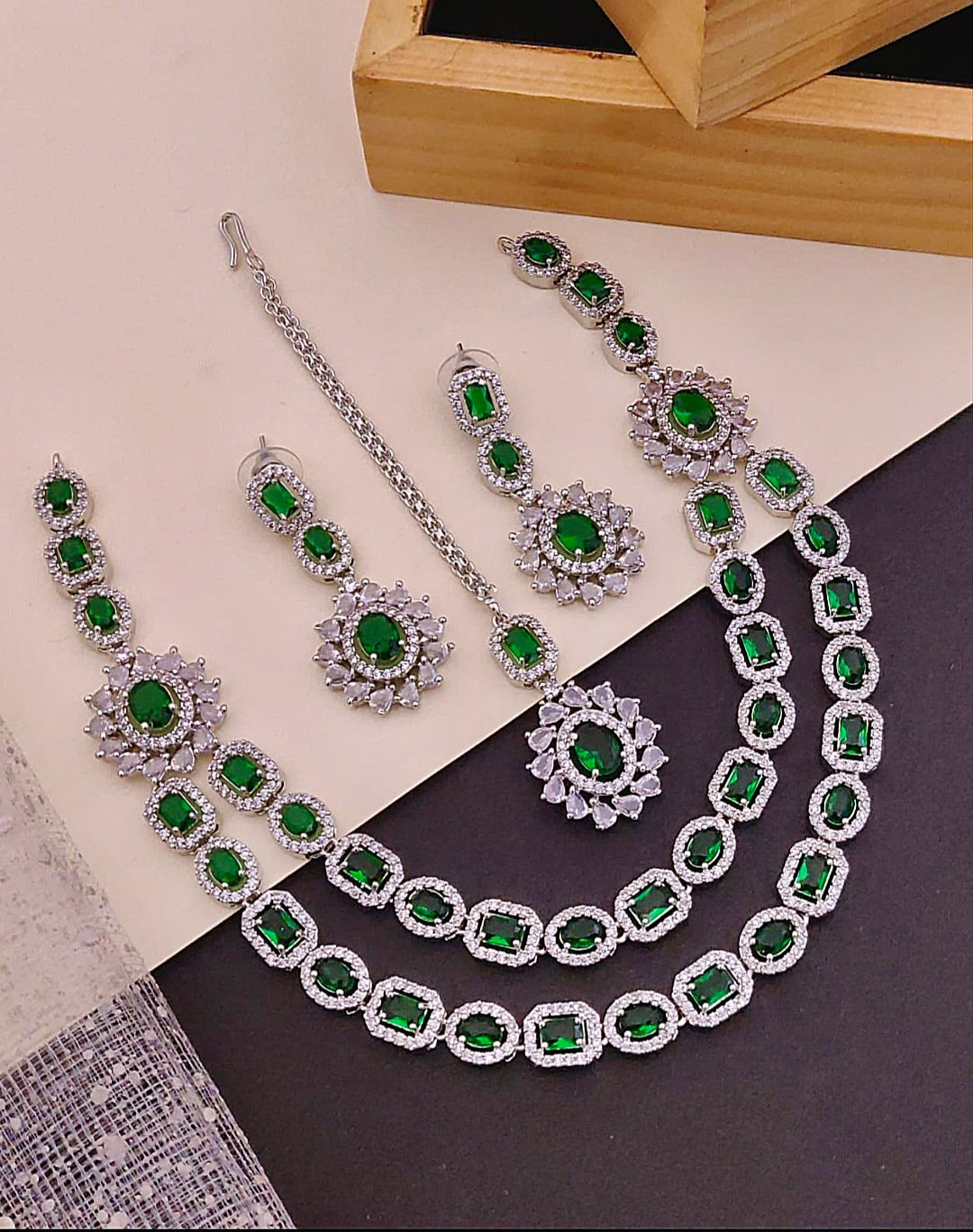 American diamond necklace set 