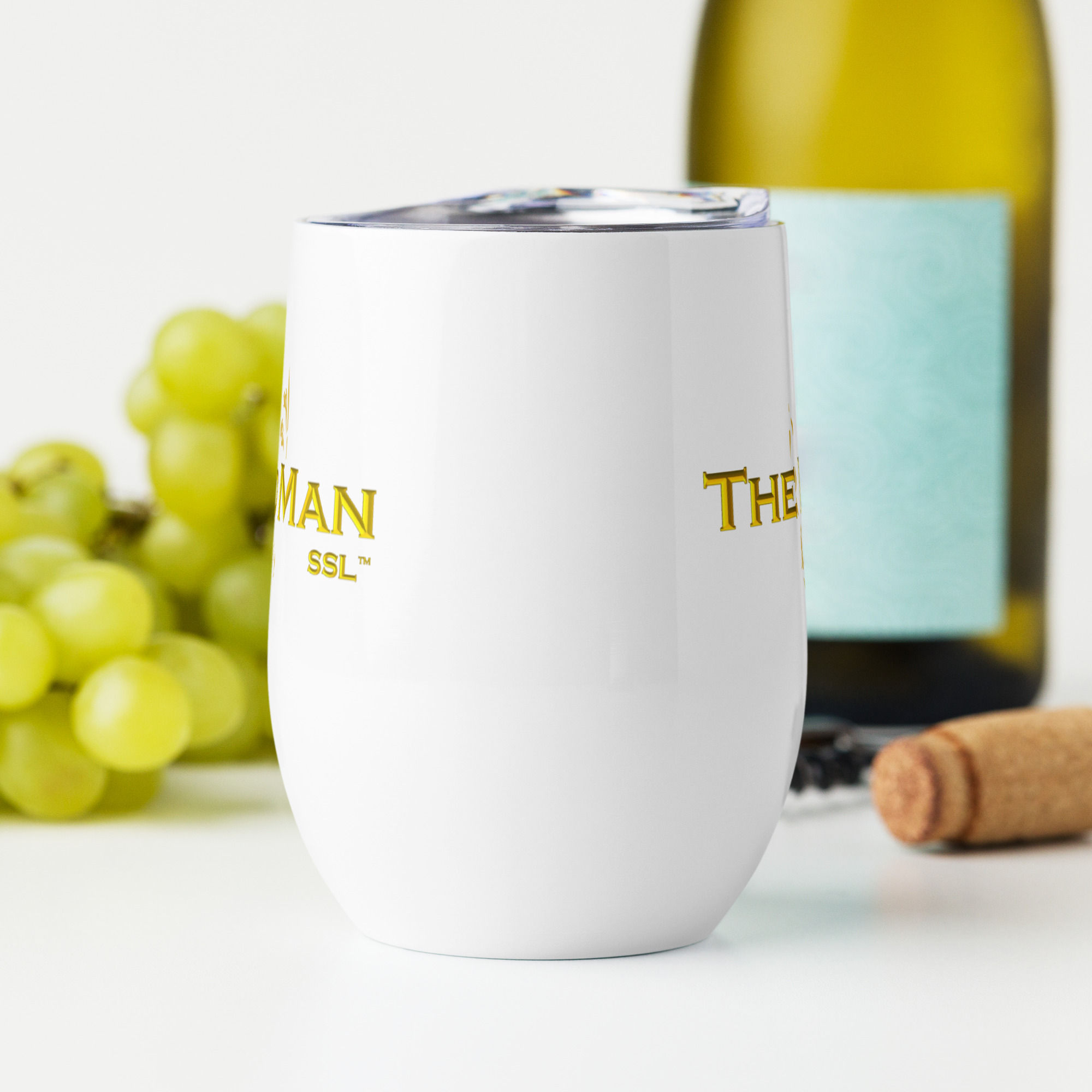 The Bald Man Wine/BeerTumbler
