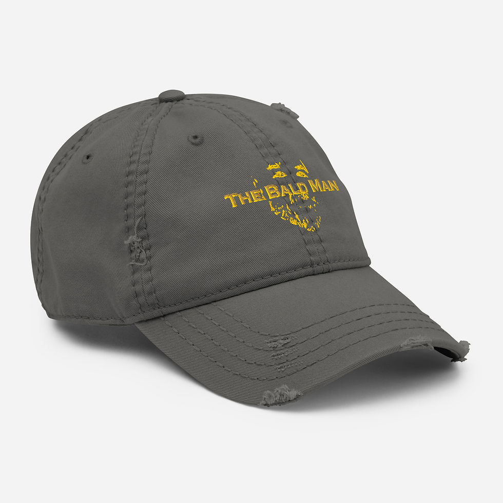 Thumbnail: The Bald Man Distressed Dad Hat